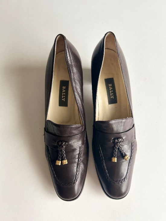 Bally Brown Genuine Leather Classic Pumps size 8.5N - Picture 4 of 15